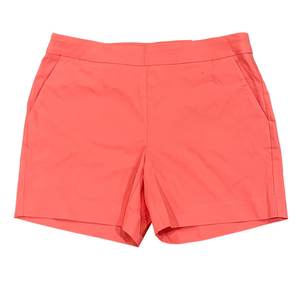 White House Black Market WHBM Coral Pink Tailored Shorts Size 8 NWT